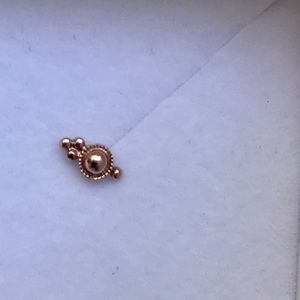 Maria Tash, rose gold, trinity ball front end only